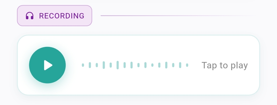 Audio recording in Zeitarc